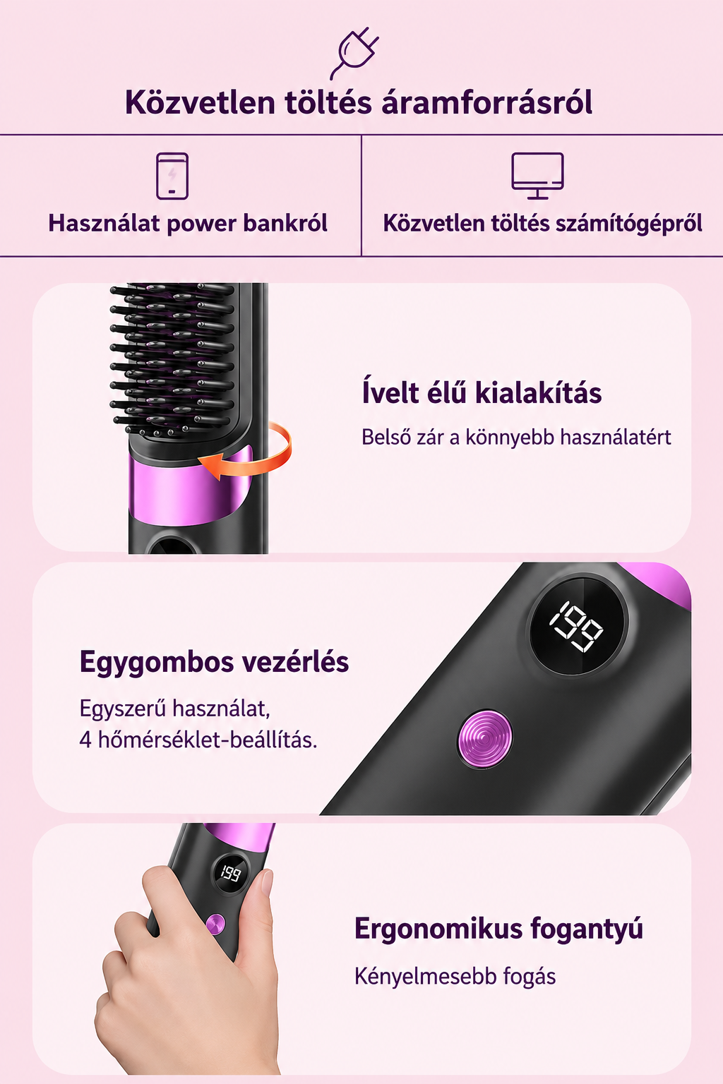 OnlyHair Hungary™ - Hordozható hajformázó