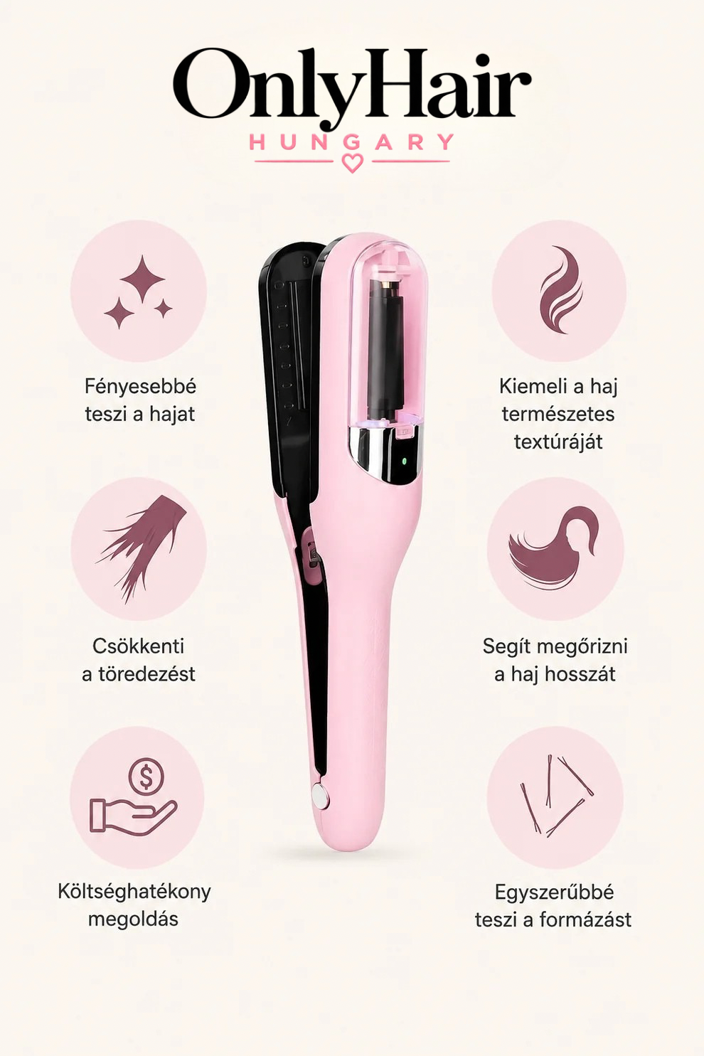 OnlyHair SplitCare™ hajtrimmelő